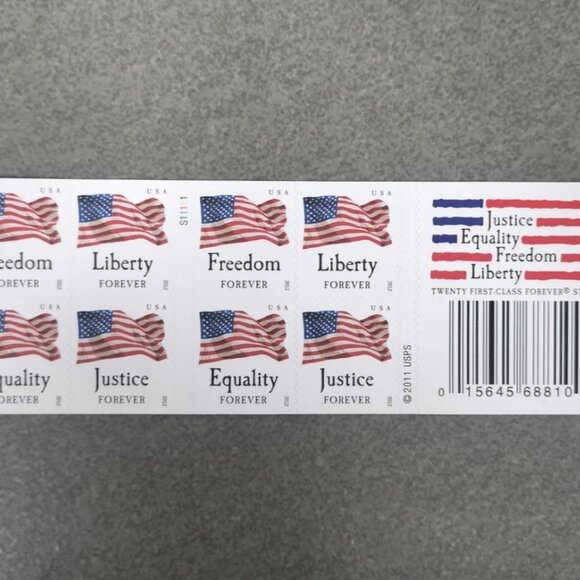 1000 forever stamps of 2012 Mail U.S.A. Flag Postage - Picture 5 of 5